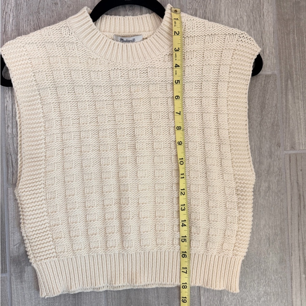 NWOT Madewell Cream Knit Sweater Size Small - Picture 13 of 16